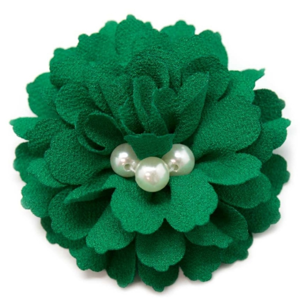 Green Hair Clip & Brooch - Future Mrs.